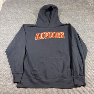 MV Sport Hoodie Men's XL Auburn Tigers Navy Blue Classic Fleece Pullover Retro